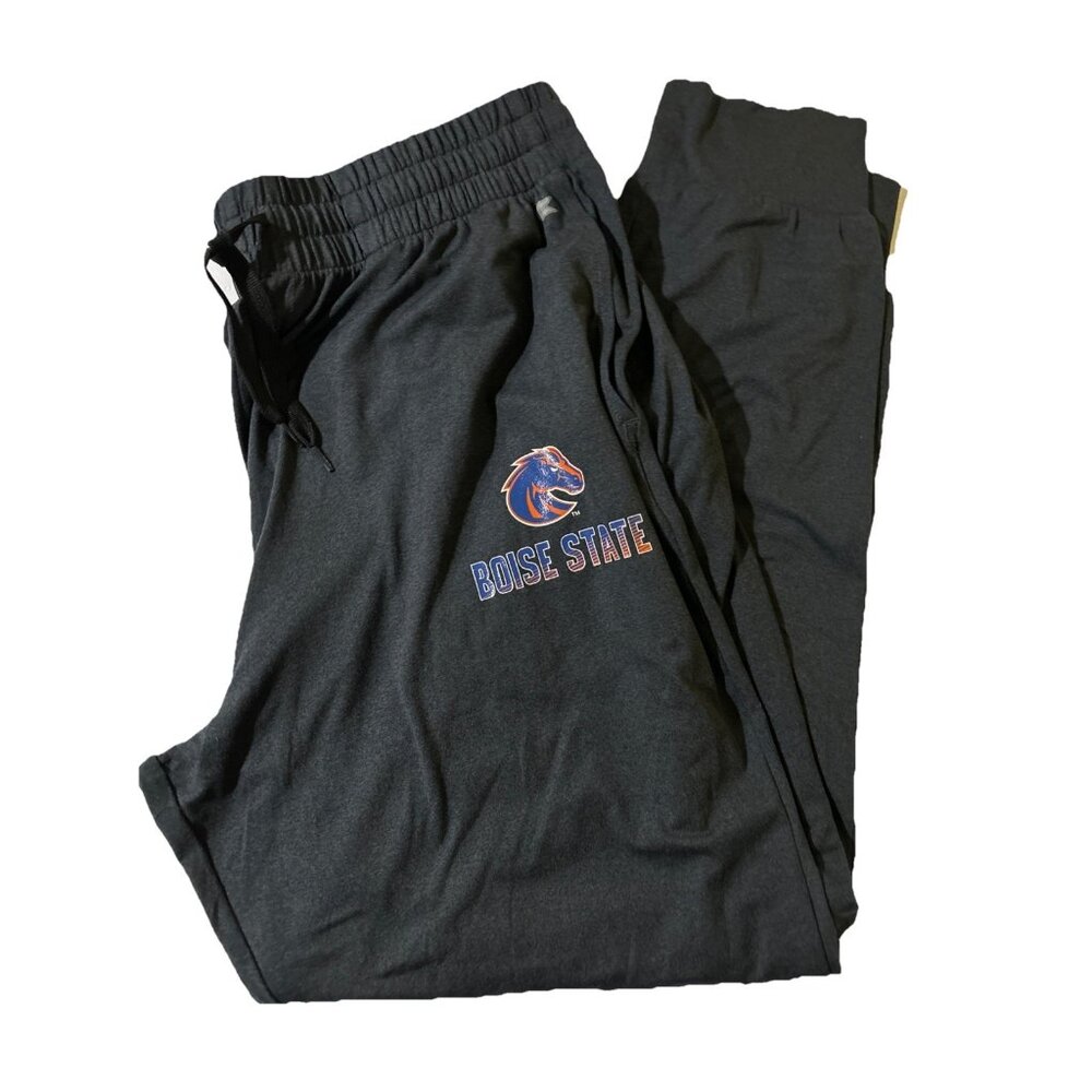 NEW Boise State BSU Broncos Colosseum Gray Pockets Jogger Pajama Pants Men's L